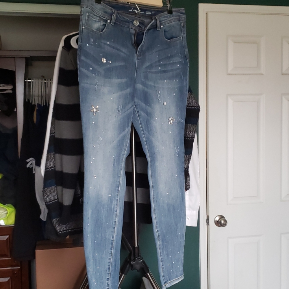 Rhinestone jeans